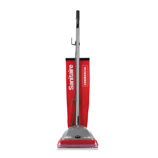 Sanitaire® TRADITION Upright Vacuum with Shake-Out Bag, 16 lb, Red (EURSC684G)