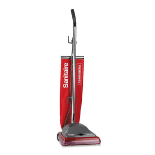 Sanitaire® TRADITION Upright Vacuum with Shake-Out Bag, 16 lb, Red (EURSC684G)