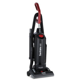 Sanitaire® FORCE QuietClean Bagged Upright Vacuum, Sealed HEPA, 17 lb, 4.5 qt, Black (EURSC5713D)