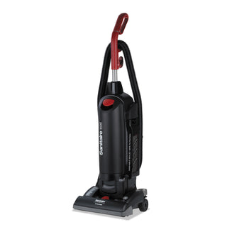 Sanitaire® FORCE QuietClean Bagged Upright Vacuum, Sealed HEPA, 17 lb, 4.5 qt, Black (EURSC5713D)