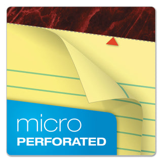 Ampad® Gold Fibre Quality Writing Pads, Wide/Legal Rule, 50 Canary-Yellow 8.5 x 11.75 Sheets, Dozen (AMP20020)