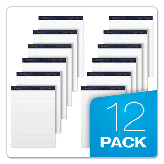 Ampad® Gold Fibre Quality Writing Pads, Wide/Legal Rule, 50 White 8.5 x 11.75 Sheets, Dozen (AMP20070)