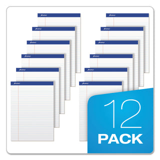 Ampad® Recycled Writing Pads, Wide/Legal Rule, Politex Green Kelsu Headband, 50 White 8.5 x 11.75 Sheets, Dozen (AMP20170)