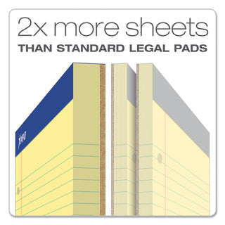 Ampad® Double Sheet Pads, Medium/College Rule, 100 Canary-Yellow 8.5 x 11.75 Sheets (AMP20223)
