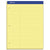 Ampad® Double Sheet Pads, Pitman Rule Variation (Offset Dividing Line - 3" Left), 100 Canary-Yellow 8.5 x 11.75 Sheets (AMP20245)