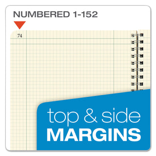 Ampad® Computation Book, Quadrille Rule, Brown Cover, 11.75 x 9.25, 76 Sheets (AMP22157)