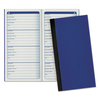 Adams® Password Journal, 3 1/4 x 6 1/4, 192 Entries (ABFAPJ99)