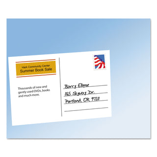 Avery® Postcards for Laser Printers, 4 x 6, Uncoated White, 2/Sheet, 100/Box (AVE05389)