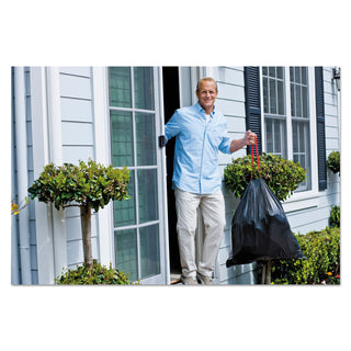 Glad® Drawstring Large Trash Bags, 30 gal, 1.05 mil, 30" x 33", Black, 90/Carton (CLO78952)