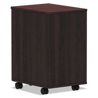 Alera® Valencia Series Mobile File/File Pedestal, 15.38w x 20d x 26.63h, Mahogany (ALEVA582816MY)