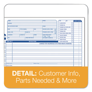 TOPS™ Auto Repair Four-Part Carbonless, Four-Part Carbonless, 8.5 x 11, 50 Forms (TOP3869)