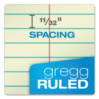 TOPS™ Steno Pad, Gregg Rule, Assorted Cover Colors, 80 Green-Tint 6 x 9 Sheets, 4/Pack (TOP80221)