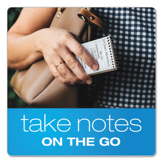 TOPS™ Second Nature Wirebound Notepads, Narrow Rule, Randomly Assorted Cover Colors, 50 White 3 x 5 Sheets (TOP74135)