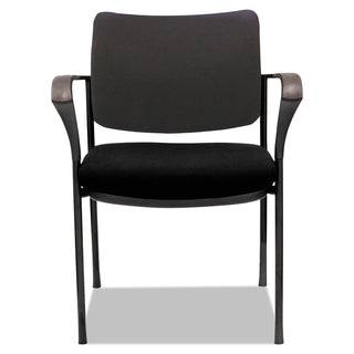 Alera® IV Series Guest Chairs, 24.80'' x 22.83'' x 32.28'', Black Seat/Black Back, Black Base, 2/Carton (ALEIV4317A)