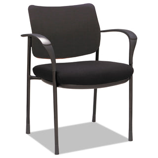 Alera® IV Series Guest Chairs, 24.80'' x 22.83'' x 32.28'', Black Seat/Black Back, Black Base, 2/Carton (ALEIV4317A)