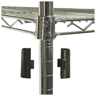 Alera® NSF Certified Industrial 4-Shelf Wire Shelving Kit, 48w x 24d x 72h, Silver (ALESW504824SR)