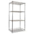 Alera® NSF Certified Industrial 4-Shelf Wire Shelving Kit, 36w x 24d x 72h, Silver (ALESW503624SR)