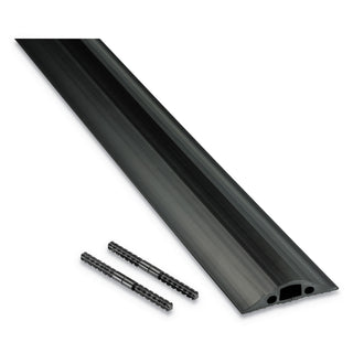 D-Line® Medium-Duty Floor Cable Cover, 2.63" Wide x 30 ft Long, Black (DLNFC68B9M)