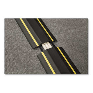 D-Line® Medium-Duty Floor Cable Cover, 3.25" Wide x 30 ft Long, Black (DLNFC83H9M)
