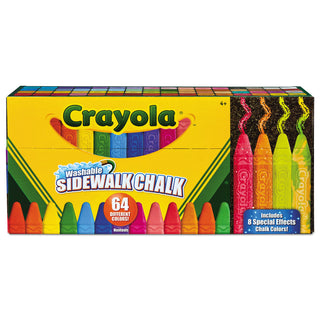Crayola® Ultimate Sidewalk Chalk, 4", 60 Assorted Colors, 64/Set (CYO512064)