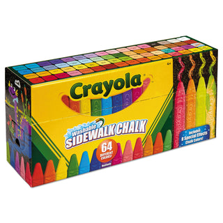 Crayola® Ultimate Sidewalk Chalk, 4", 60 Assorted Colors, 64/Set (CYO512064)