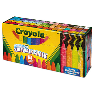 Crayola® Ultimate Sidewalk Chalk, 4", 60 Assorted Colors, 64/Set (CYO512064)