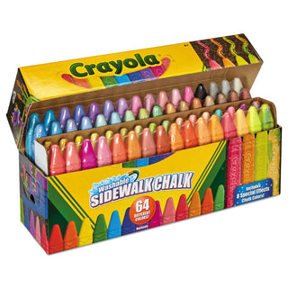 Crayola® Ultimate Sidewalk Chalk, 4", 60 Assorted Colors, 64/Set (CYO512064)