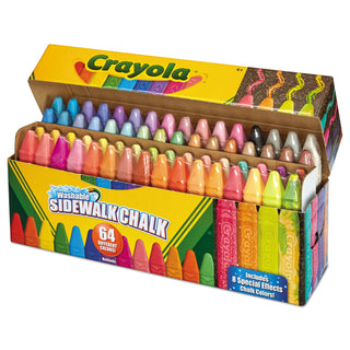 Crayola® Ultimate Sidewalk Chalk, 4", 60 Assorted Colors, 64/Set (CYO512064)