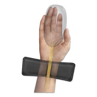 Fellowes® Gel Wrist Support with Attached Mouse Pad, 8.25 x 9.87, Black (FEL9182301)