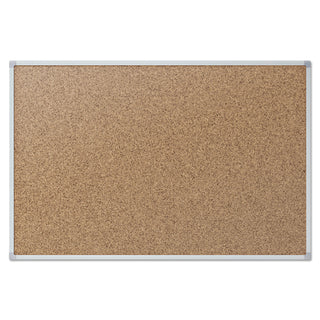 Mead® Cork Board, 2"x1-1/2", Aluminum (MEA85360)