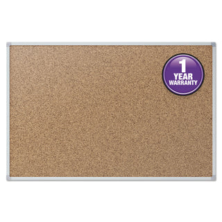Mead® Cork Board, 2"x1-1/2", Aluminum (MEA85360)
