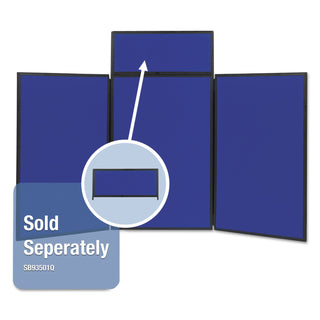 Quartet® Show-It! Display System, 72 x 36, Blue/Gray Surface, Black Frame (QRTSB93513Q)