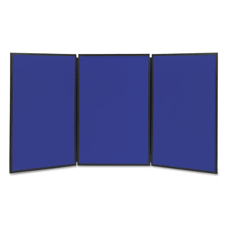 Quartet® Show-It! Display System, 72 x 36, Blue/Gray Surface, Black Frame (QRTSB93513Q)