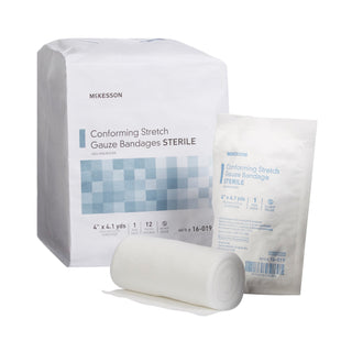 McKesson Conforming Bandage 4 Inch X 4-1/10 Yard Sterile 1 per Pack (999366_RL)