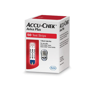 Accu-Chek® Aviva Plus Blood Glucose Test Strips 50 Strips per Pack (788222_VL)