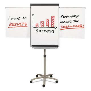Quartet® Prestige 2 Mobile Presentation Easel, 3 ft x 2 ft, Silver/White (QRTECM32P2)