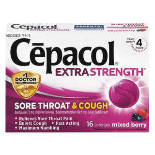 Cepacol® Sore Throat and Cough Lozenges, Mixed Berry, 16 Lozenges (RAC74016)
