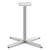 HON® Arrange X-Leg Base for 42-48" Tops, 32w x 32d x 28h, Silver (HONCT29LXPR8)