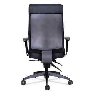 Alera® Wrigley Series 24/7 High Performance High-Back Multifunction Task Chair, Up to 300 lbs, Black Seat/Back, Black Base (ALEHPT4101)