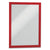 Durable® DURAFRAME Sign Holder, 8 1/2" x 11", Red Frame, 2/Pack (DBL476803)