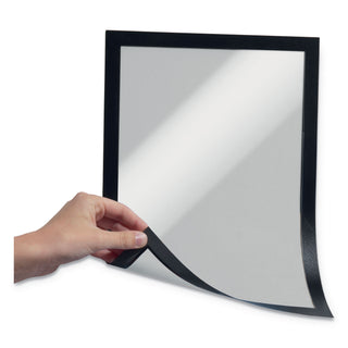 Durable® DURAFRAME Magnetic Sign Holder, 8.5 x 11, Black Frame, 2/Pack (DBL477101)