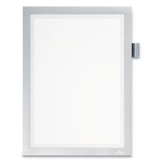 Durable® DURAFRAME Note Sign Holder, 8 1/2" x 11", Silver Frame (DBL477323)