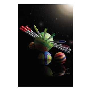 Sharpie® Cosmic Color Permanent Markers, Medium Bullet Tip, Assorted Colors, 5/Pack (SAN2010953)