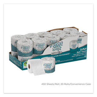 Georgia Pacific® Professional Angel Soft ps Premium Bathroom Tissue, 450 Sheets/Roll, 20 Rolls/Carton (GEP16620)