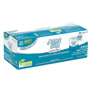 Georgia Pacific® Professional Angel Soft ps Premium Bathroom Tissue, 450 Sheets/Roll, 20 Rolls/Carton (GEP16620)