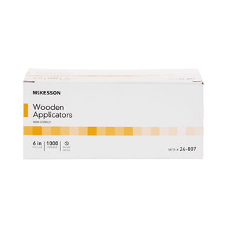 McKesson Applicator Stick Without Tip Wood Shaft 6 Inch NonSterile 1000 per Pack (40100_BX)