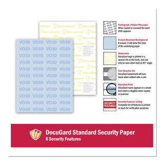 DocuGard™ Medical Security Papers, 24lb, 8.5 x 11, Blue, 500/Ream (PRB04541)