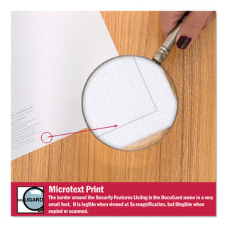 DocuGard™ Medical Security Papers, 24lb, 8.5 x 11, Blue, 500/Ream (PRB04541)