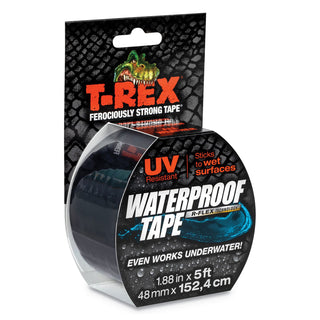 T-REX® Waterproof Tape, 3" Core, 2" x 5 ft, Black (DUC285988)