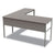 Linea Italia® Urban Desk Workstation, 59w x 59d x 29.5h, Ash (LITUR602ASH)